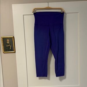 Lululemon High-Waist Crop Leggings - Deep Purple